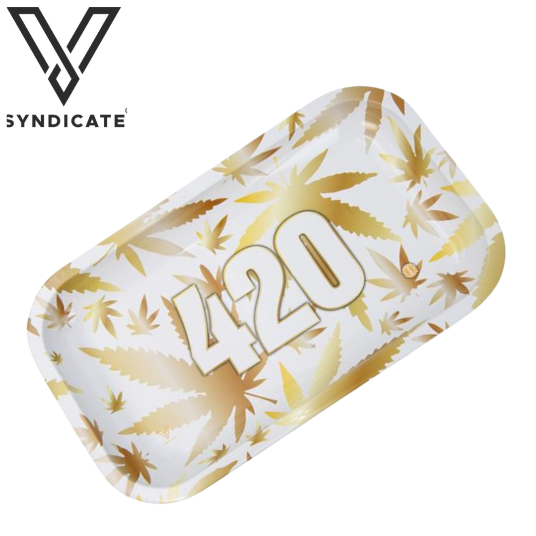 Rolling Tray, V Syndicate®, 420 Gold